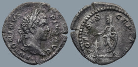 Caracalla (AD 198-217). Rome
AR Denarius (20,1mm 3g)
Obv: ANTONINVS PIVS AVG. Laureate head right
Rev: VOTA SVSCEPTA X. Caracalla, veiled, standing...