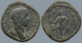 Severus Alexander (AD 222-235) Rome
AE Sestertius (30,4mm 18,2g)
Obv: IMP SEV ALEXANDER AVG, laureate bust to right, slight drapery on far shoulder...