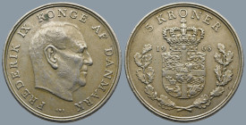 Denmark. (1968)
5 Kroner (33,3mm 14,8g)