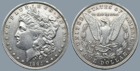 USA. (1884)
1 Dollar (38,4mm 26,6g)