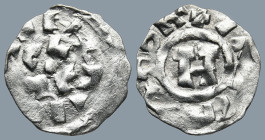 ITALY. Lucca. Heinrich III-V (AD 1039-1125)
AR Denier (16,6mm 0,9g)
Obv: + IHPERΛTOR. Large H.
Rev: + EИRICVS / LVCA.
Biaggi 1056; Metcalf Crusade...