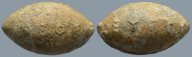 Ancient PB Sling Bullet. (Circa 4th-1st century BC)
(22,9g 28,4mm diameter)