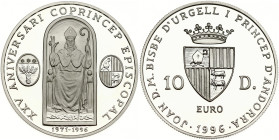 Andorra 10 Diners 1996 Silver Jubilee