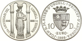 Andorra 10 Diners 1999 Council of Europe