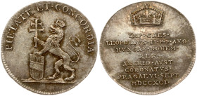 Austria Token 1791 Coronation