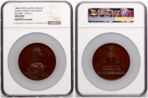 Austria Medal 1888 Monument to Maria Theresa NGC MS 64 BN