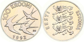 Estonia 100 Krooni 1992 Monetary Reform