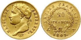 France 20 Francs 1809 A