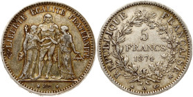 France 5 Francs 1874 A