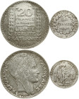 France 20 Francs 1887 AR & 20 Francs 1938 Lot of 2 pcs