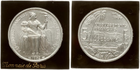 France French Polynesia French Settlements of Oceania 5 Francs 1952 Essai