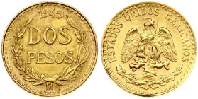 Mexico 2 Pesos 1945 Mo