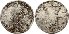 Netherlands Holland Silver Ducat 1673