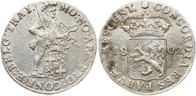 Netherlands Batavian Republic Utrecht Silver Ducat 1802