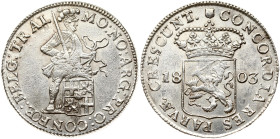 Netherlands Batavian Republic Utrecht Silver Ducat 1803