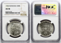 Romania 500 Lei 1944 NGC AU 58
