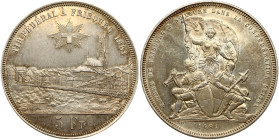 Switzerland 5 Francs 1881 Fribourg Shooting Festival