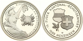 Switzerland 50 Francs 1989 Menzingen Shooting Festival