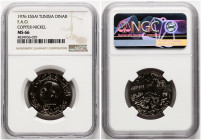 Tunisia 1 Dinar 1976 FAO; Essai NGC MS 66