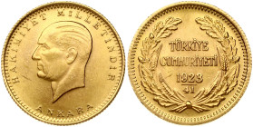 Turkey 100 Kurus 1923/41 Tam Cumhuriyet Altini