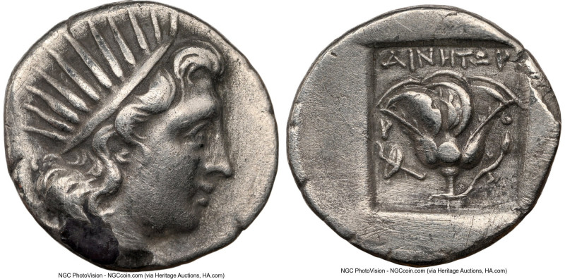 CARIAN ISLANDS. Rhodes. Ca. 188-170 BC. AR drachm (15mm, 2.88 gm, 12h). NGC Choi...