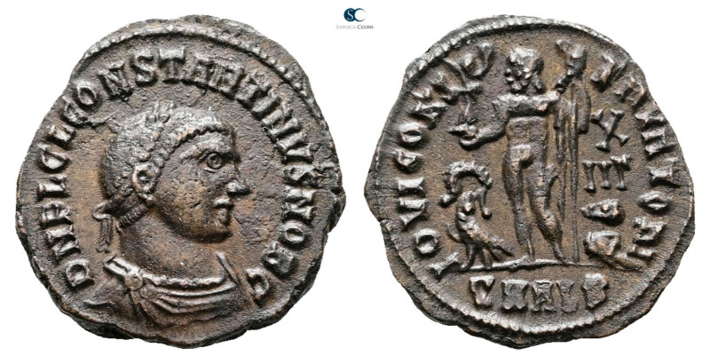 Constantine II, as Caesar AD 317-337. Alexandria
Follis Æ

20 mm, 3,38 g

...