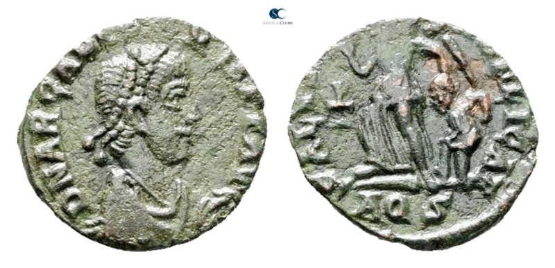 Arcadius AD 383-408. Aquileia
Follis Æ

13 mm, 0,82 g



Very Fine
