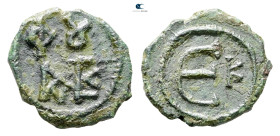 Justin II AD 565-578. Constantinople. Pentanummium Æ