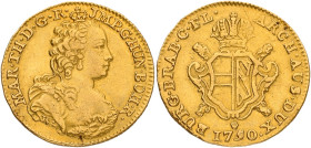 Soeverein. Brabant. Antwerpen. Maria Theresia. 1750. VF +.

Ex mounted. Vanhoudt 809 AN. 5,5 g.