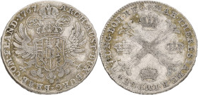 Kronenthaler. Brabant. Brussel. Maria Theresia. 1767. VF -.

Vanhoudt 828 BS. Delm. 388. 29,3 g.