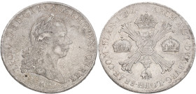 Kronenthaler. Brabant. Leopold II. 1792M. XF.

KM 42. Ar. 29,4 g.