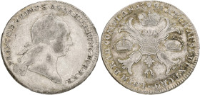 Kronenthaler. Brabant. Brussel. Franz II. 1794. VF +.

R1. Vanhoudt 891. Delm. 396. 29,4 g.