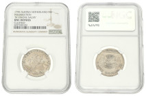 Halve florin of gulden - In Vnione Salvs. Verenigde Belgische Staten. 1790. UNC details.

NGC graded: 6647538-022. Cleaned. Vanhoudt 868. Ar. 4,71 g...
