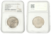 Florin of Gulden - In Vnione Salvs. Verenigde Belgische Staten. 1790. UNC details.

NGC graded: 6647538-018. Cleaned. Vanhoudt 867. Ar. 9,3 g.