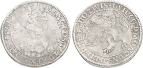 St. Oswalddaalder van 30 Stuiver. Bergh. Willem IV. ND VF.

Mmt wide armed cross. Light edge damage. CNM 2.06.14. Delm. 577. 24,2 g.