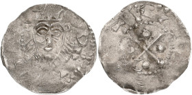 Denier. Deventer. Conrad II. ND (1027 - 1039). VF.

Dannenberg 566. 1,3 g.