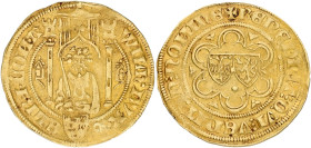Goudgulden. Gelderland. Willem I van Gulik. ZJ (1377 - 1402). VF.

Fr. 43. AU. 3,42 g.