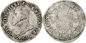 Halve Philipsdaalder. Gelderland. Philips II. 1563. F / VF.

CNM 2.17.14. Delm. 62. 16,8 g.