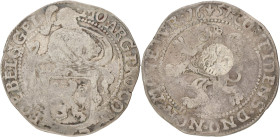 Leeuwendaalder op generaliteitsvoet. Gelderland. 1651. VF -.

CNM 2.17.109. Delm. 825. Ar. 27 g.