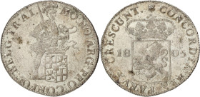 Zilveren Dukaat. Utrecht. 1805. VF.

Sch. 74. Ar. 28,4 g.