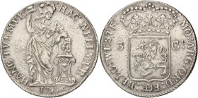 3 Gulden. West-Friesland. 1795. VF / XF.

Sch. 85. Ar. 31,2 g.
