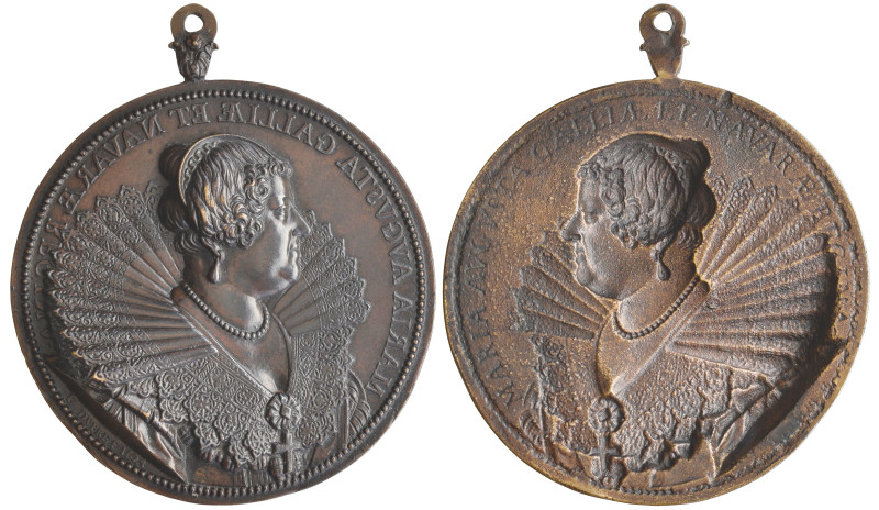Guillaume Dupré (c. 1579-1640), Marie de Medici, uniface bronze medal, 1624, MAR...