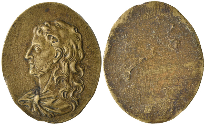 North Italian (late 16th or early 17th century), Commodus as Hercules, oval bron...