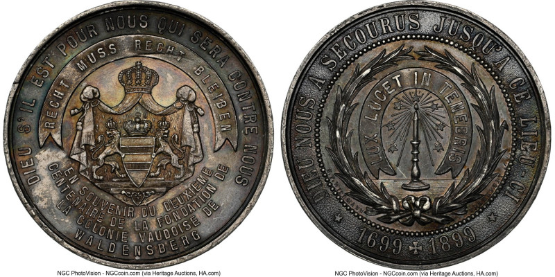 "200th Anniversary of Waldensberg" silvered-bronze Medal 1899-Dated MS62 NGC, 39...