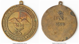 "Veterans of the Philippine American War" brass Medal 1899 XF, Honeycutt-1070, Basso-M1. 33mm. A charming medal that retains it original suspension lo...