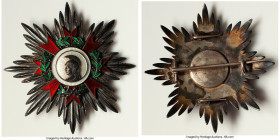 Order of the Spanish Republic silver & enamel Grand-Cross Breast Star ND (Instituted 1932) AU, Barac-1018. 72mm. Instituted in 1932, awards were prese...