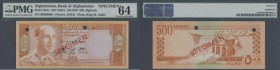 Afghanistan: 500 Afghanis SH1340 / ND(1961) SPECIMEN, P.40As, PMG graded 64 Choice Uncirculated