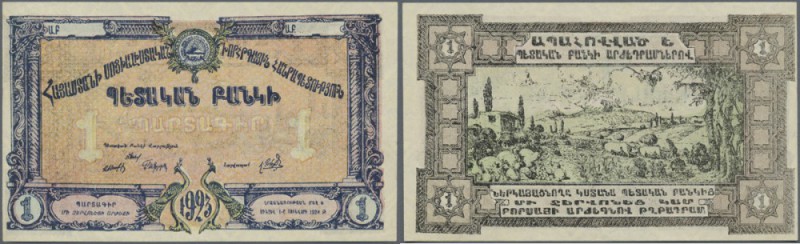 Armenia: Socialist Soviet Republic of Armenia 1 Chervonets 1923, P.S687 in excel...