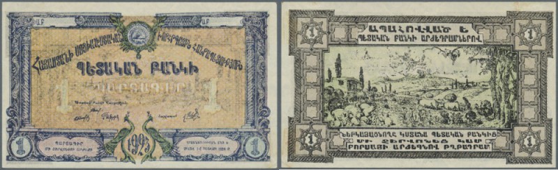 Armenia: Socialist Soviet Republic of Armenia 1 Chervonets 1923, P.S687 very nic...