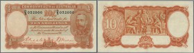 Australia: 10 Shillings ND(1936-39) P. 21, issued in the depression era when 10 Shillings were 3-4 days wages for labourers. This note has the Riddle-...